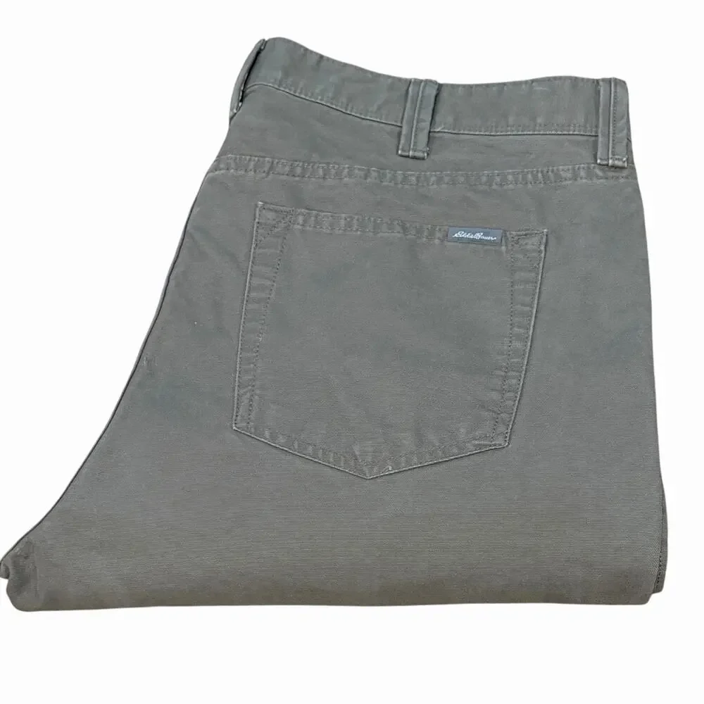 Eddie Bauer Specially Dyed Canvas Five Pocket Pant Brown 38x30 [Measures 40x30]